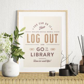 Poster Fazer Logout e Ir para a Biblioteca