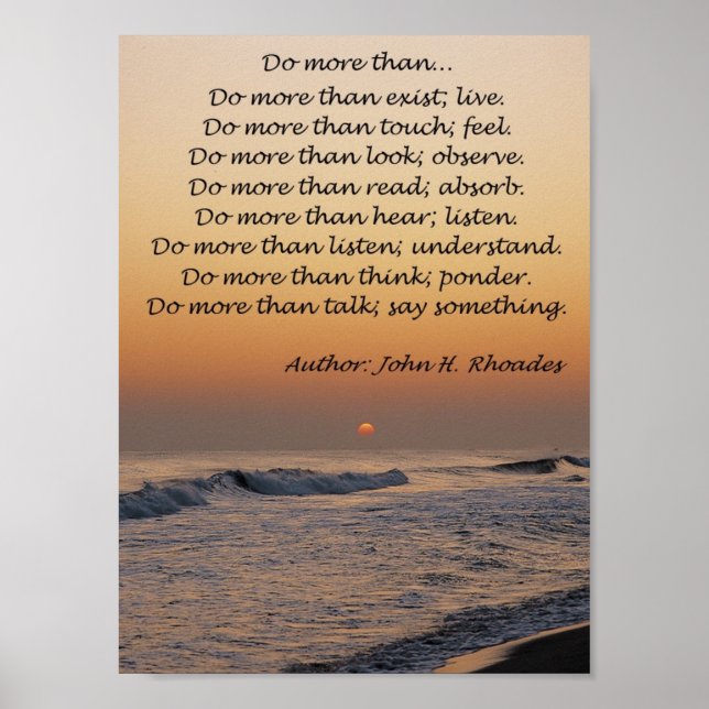 Poster Fazer mais do que (Frente)