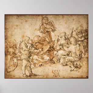 Poster Fazer musical de Albrecht Durer