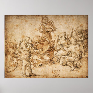 Poster Fazer musical de Albrecht Durer