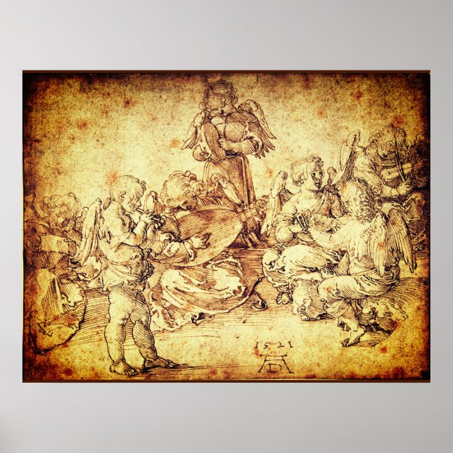 Poster Fazer musical de Albrecht Durer (Frente)