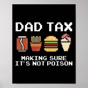Poster Fazer pai Piada Imposto sobre Pais com certeza que