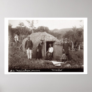 Poster Fazer Tappa, um pano nativo, c.1875 (foto do