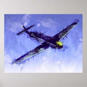 Poster FB 109 de Messerschmitt