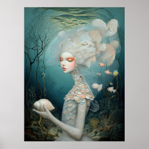 Poster *~* FD2 2 Deusa da Água Fantasia Mar Mermaid