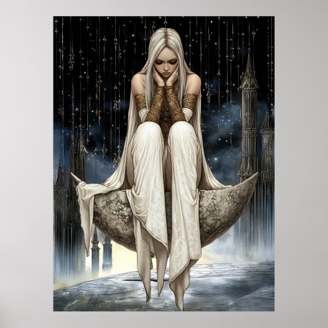 Poster FD2 32 Enchanted Crescent Moon Goddess  (Frente)