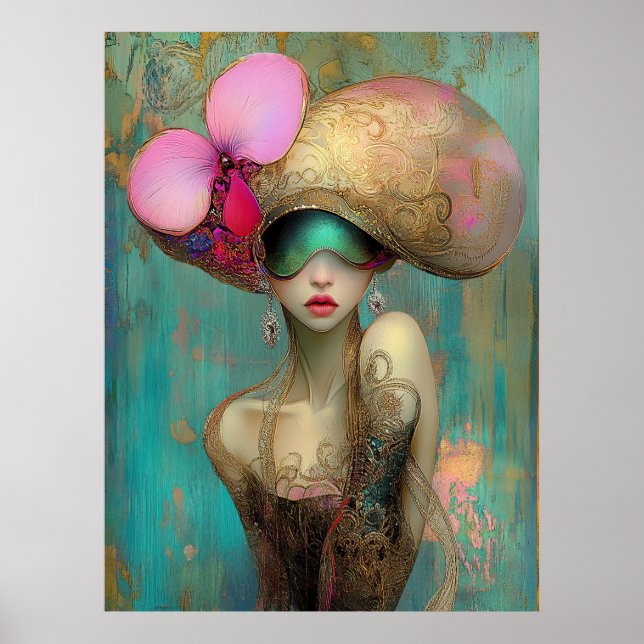 Poster *~* FD2 35 Ornate Nouveau Fantasy Ethereal Woman  (Frente)