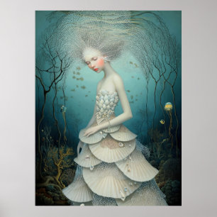 Poster *~* FD2 3 Deusa da Água Fantasia Mar Mermaid