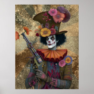 Poster FD2 Circus Clown Art 21 Vintage Retro Carnival