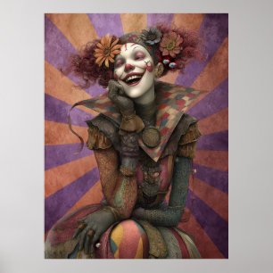 Poster FD2 Circus Clown Art Vintage Retro Carnaval 14