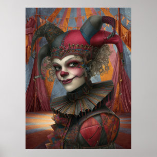 Poster FD2 Circus Clown Art Vintage Retro Carnaval 17