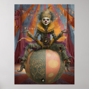 Poster FD2 Circus Palha Art 4 Vintage Retro Carnaval
