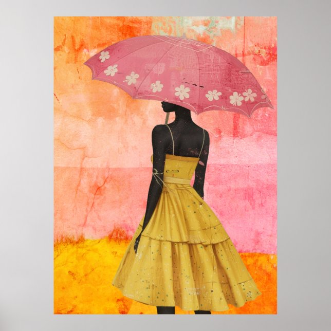 Poster *~* FD2 Deusas Negras Tropicais Vibrantes 7 Hat (Frente)