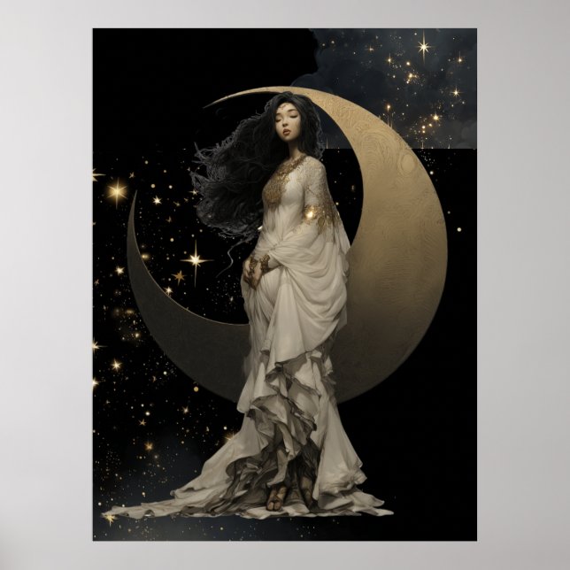 Poster FD2 Enchanted 15  Crescent Moon Goddess (Frente)