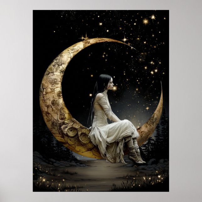 Pôster FD2 Enchanted 2 Crescent Moon Goddess (Frente)