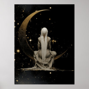Pôster FD2 Enchanted 3 Crescent Moon Goddess