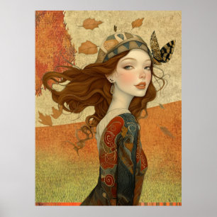 Poster *~* FD2 Queda Whimsical Girl Autumn Retro 10