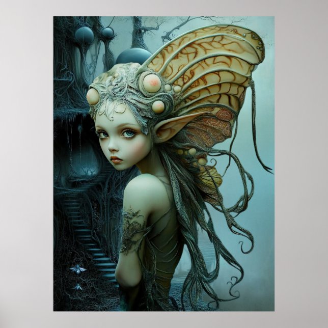 Poster *~* FD3 Fantasia de Ninfa Mágica Floresta 6 (Frente)