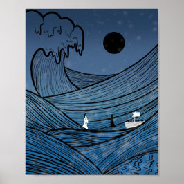 Poster Fé através da tempestade