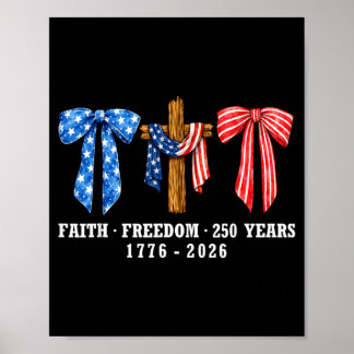 Poster Fé Cristã Jesus Liberdade 250 Anos América
