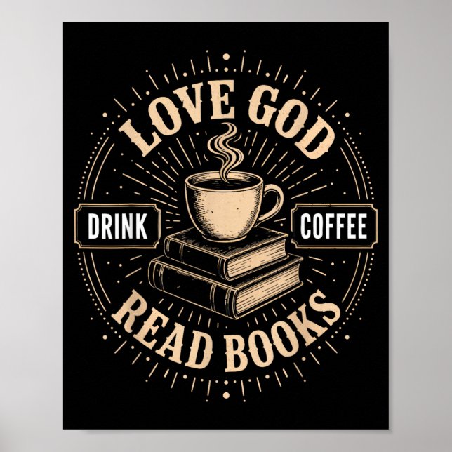 Poster Fé Cristã Jesus Livros Café Crente (Frente)