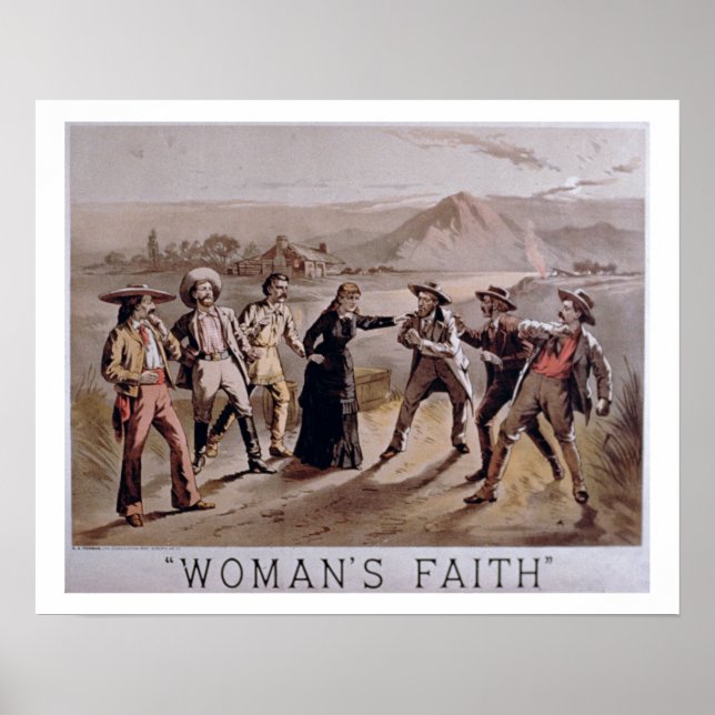 Poster "Fé da Mulher" (litoral colorido) (Frente)