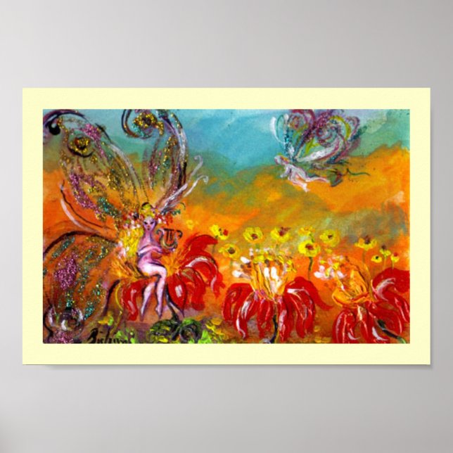 POSTER FÉ DAS FLORES VERMELHAS (Frente)