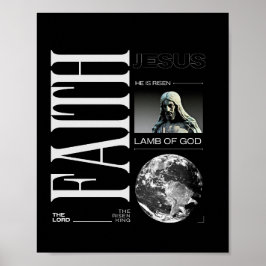 Poster Fé em Jesus, Lambe da Arte de Deus