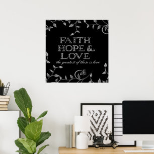 Poster Fé, esperança & amor