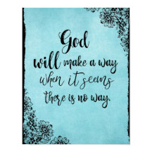 Fé Inspiradora Citação que Deus fará um caminho