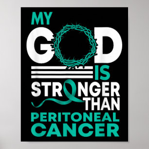 Poster Fé Meu Deus É Mais Forte Que O Cancer Peritoneal A