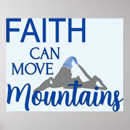 Poster Fé Pode Mover Montanhas