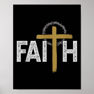 Poster Fé Religiosa Bíblia Jesus Católico Cristão Tan
