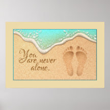 Fé Um Conjunto de Pegadas na Areia