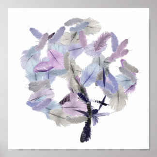 Pôster Feather Tree Art