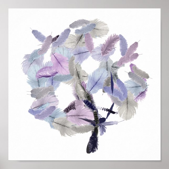 Pôster Feather Tree Art (Frente)