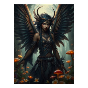 Pôster Featheror Fairy Art