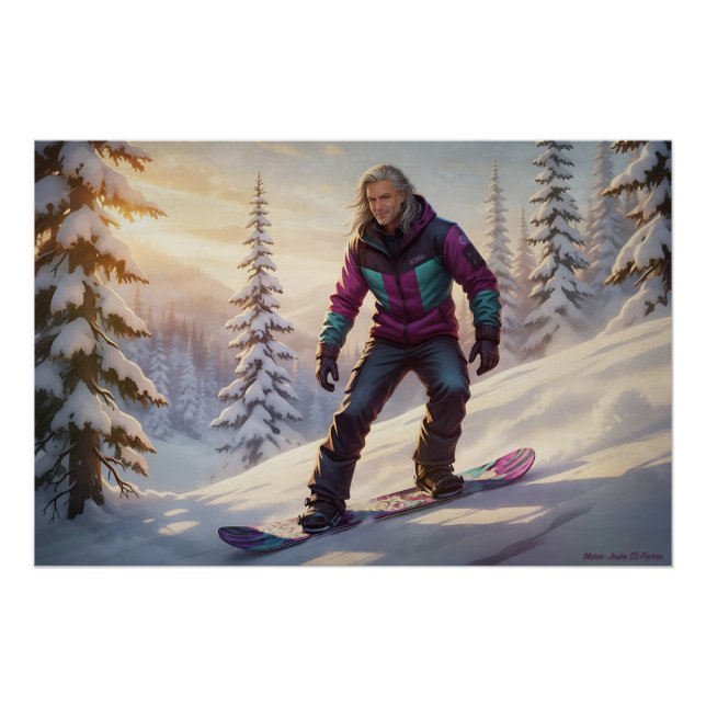 Pôster Febre de Snowboard (Frente)