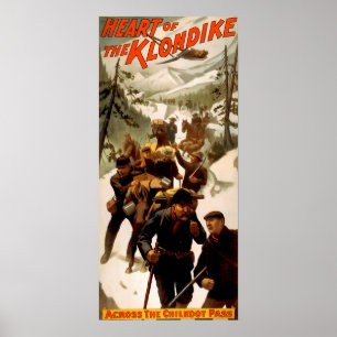 PÔSTER FEBRE DO OURO 1897 DE KLONDIKE