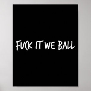 Poster Fecha-o Nós Bola Jogador de Basquete