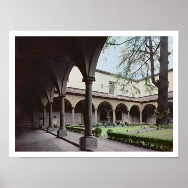 Pôster Fechador do convento, reconstruído em 1442 (foto) (Frente)
