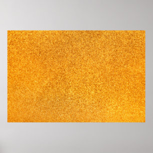 Poster Fechamento da textura metálica em ouro. Metal bril