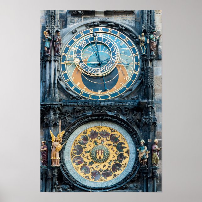 Poster Fechamento do Relógio Astronômico de Praga (Frente)