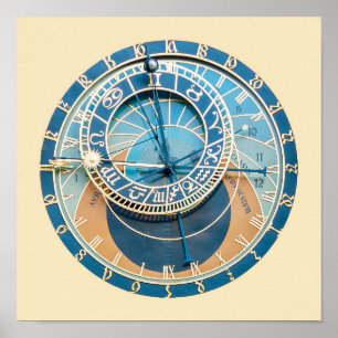 Poster Fechamento do Relógio Astronômico de Praga, R. C