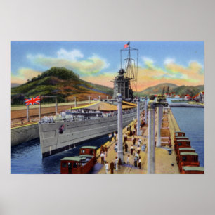 Poster Fechamentos de Pedro Miguel do canal do Panamá co