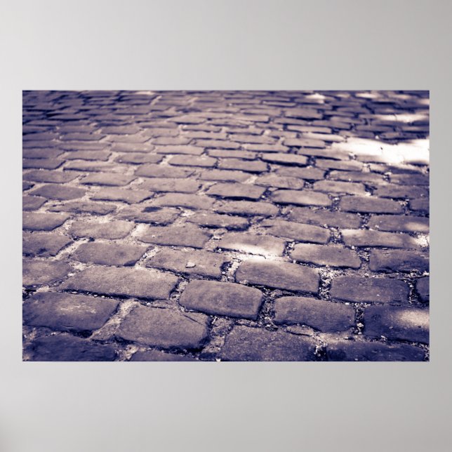 Poster Fechar A Rua Cobblestone (Frente)