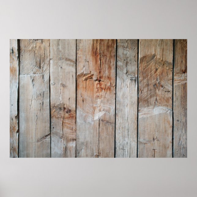 Poster Fechar foto do painel de madeira (Frente)