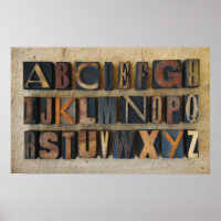 Fechar o alfabeto por letterpress 2