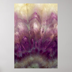 Pôster Fechar um Ametista roxo