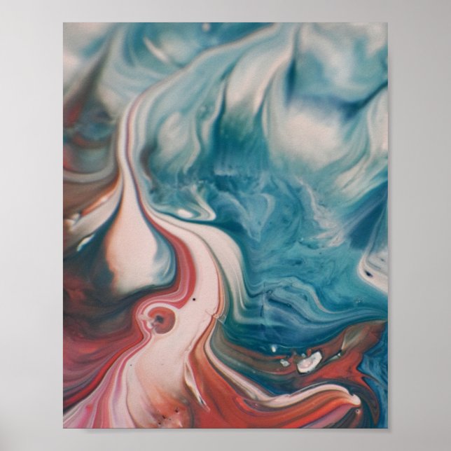 Poster Feche a foto da pintura emblemática (Frente)